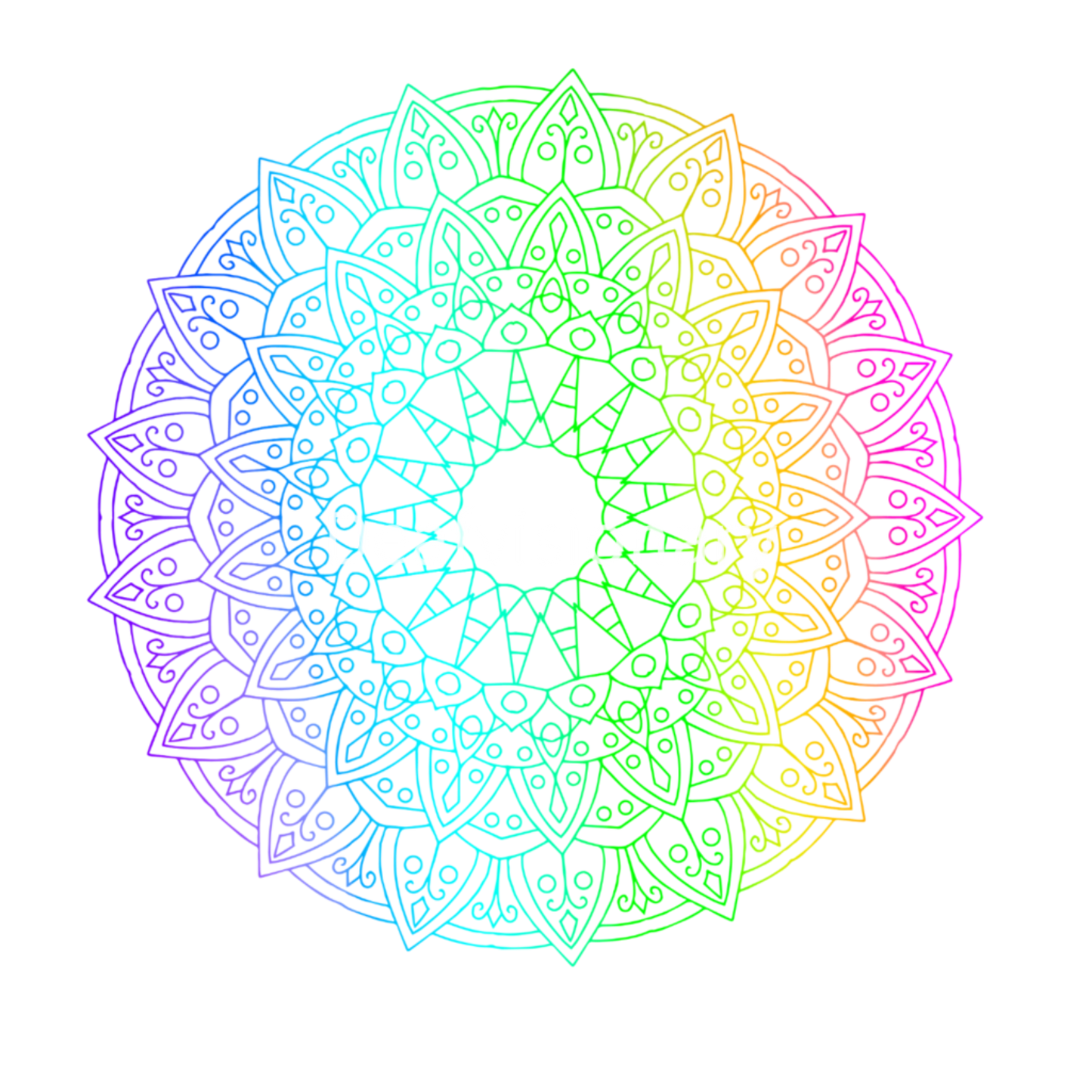 Rainbow Sacred Geometry & Spiritual Icon Mega Pack of 17 pack Mandala, Lotus & Dragonfly Designs | LGBTQ Pride Digital Download Bundle