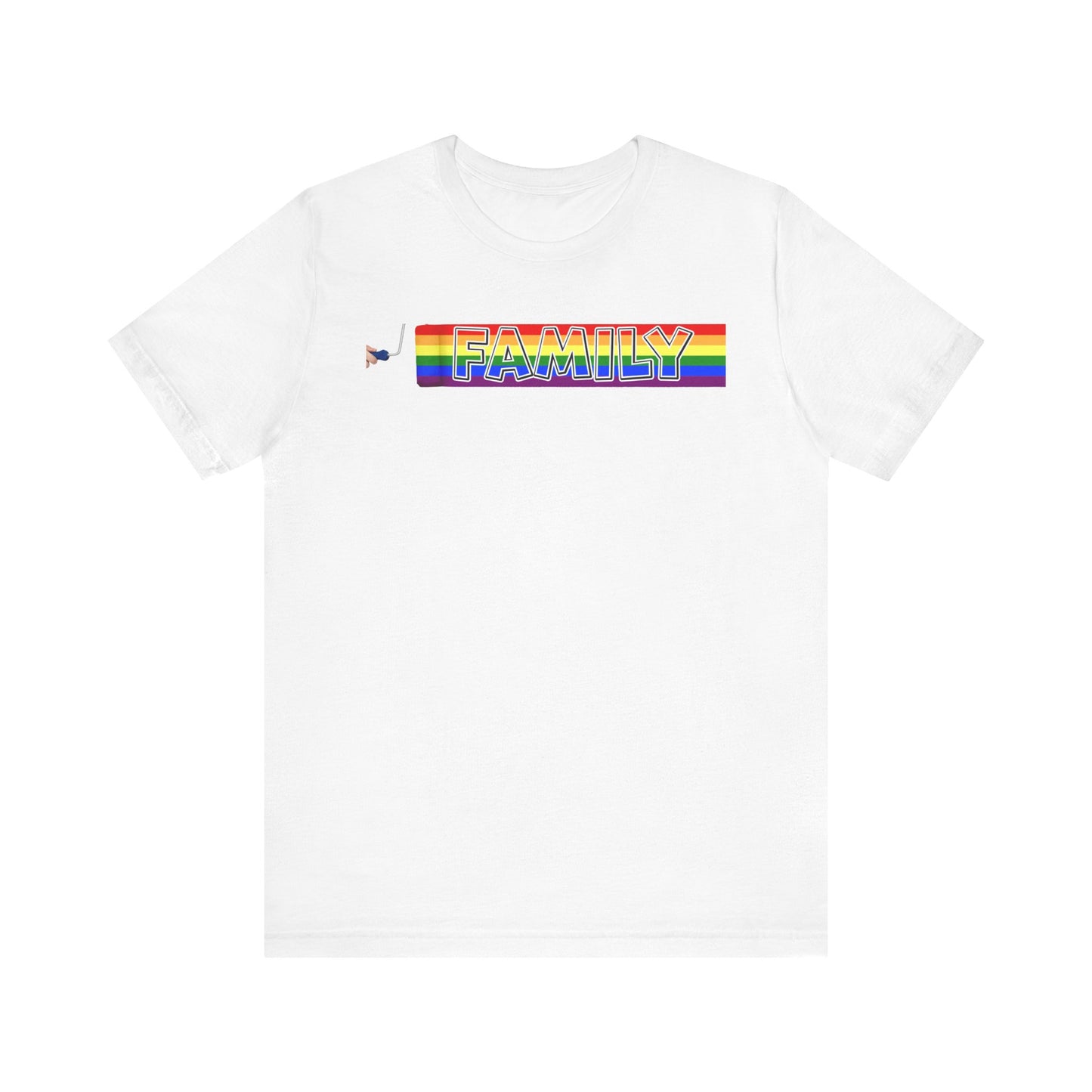 Pride Family Tee - Unisex Jersey Short Sleeve T-Shirt, LGBTQ Support Shirt, Rainbow Pride Apparel, Family Celebration Tee, Gift for Allies