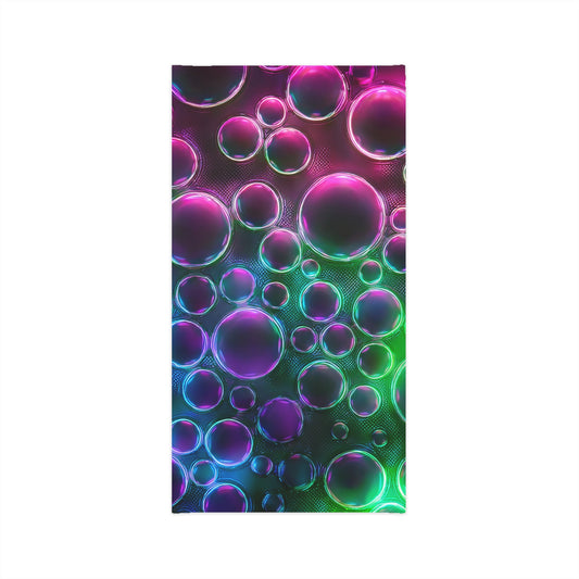 Colorful Bubble Design Midweight Neck Gaiter for Outdoor Adventures