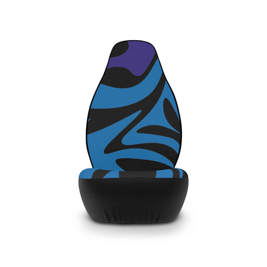 Stylish Blue Abstract Car Seat Covers - Unique Automotive Accessories