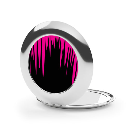 Stylish Compact Travel Mirror with Bold Design - Perfect for On-the-Go Beauty