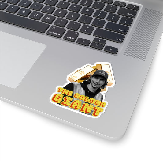 The Golden Giant Kiss-Cut Stickers - Fun Vinyl Decals for Gold Mining Enthusiasts