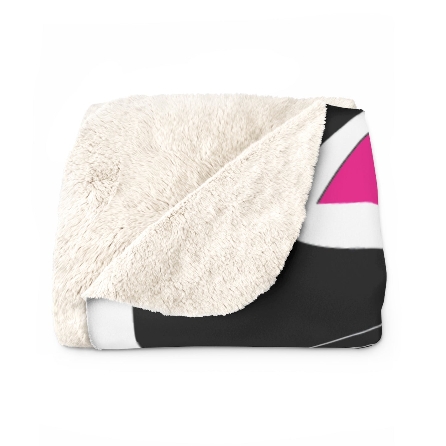 Cozy Sherpa Fleece Blanket with Abstract Design - Perfect Gift for Home Decor Lovers