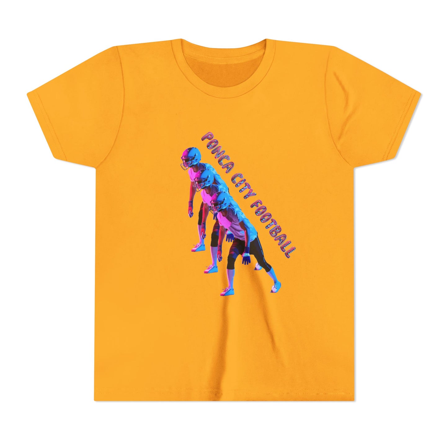Ponca City Football Youth Short Sleeve Tee - Sporty and Stylish Team Apparel