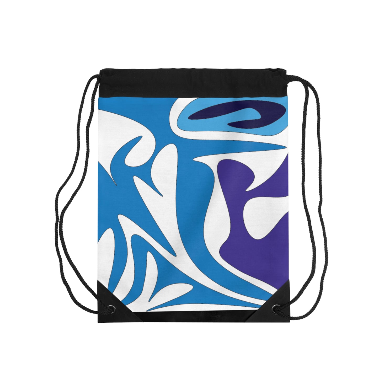 Vibrant Abstract Art Drawstring Bag - Stylish and Functional for Day Trips & Gym