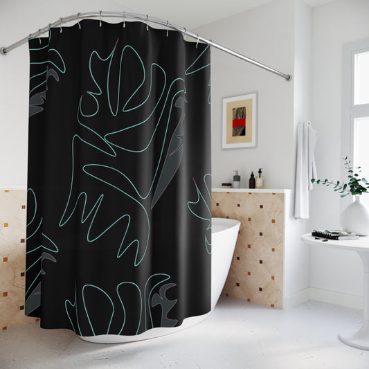 Modern Abstract Shower Curtain - Stylish Design for Elegant Bathrooms-Unique
