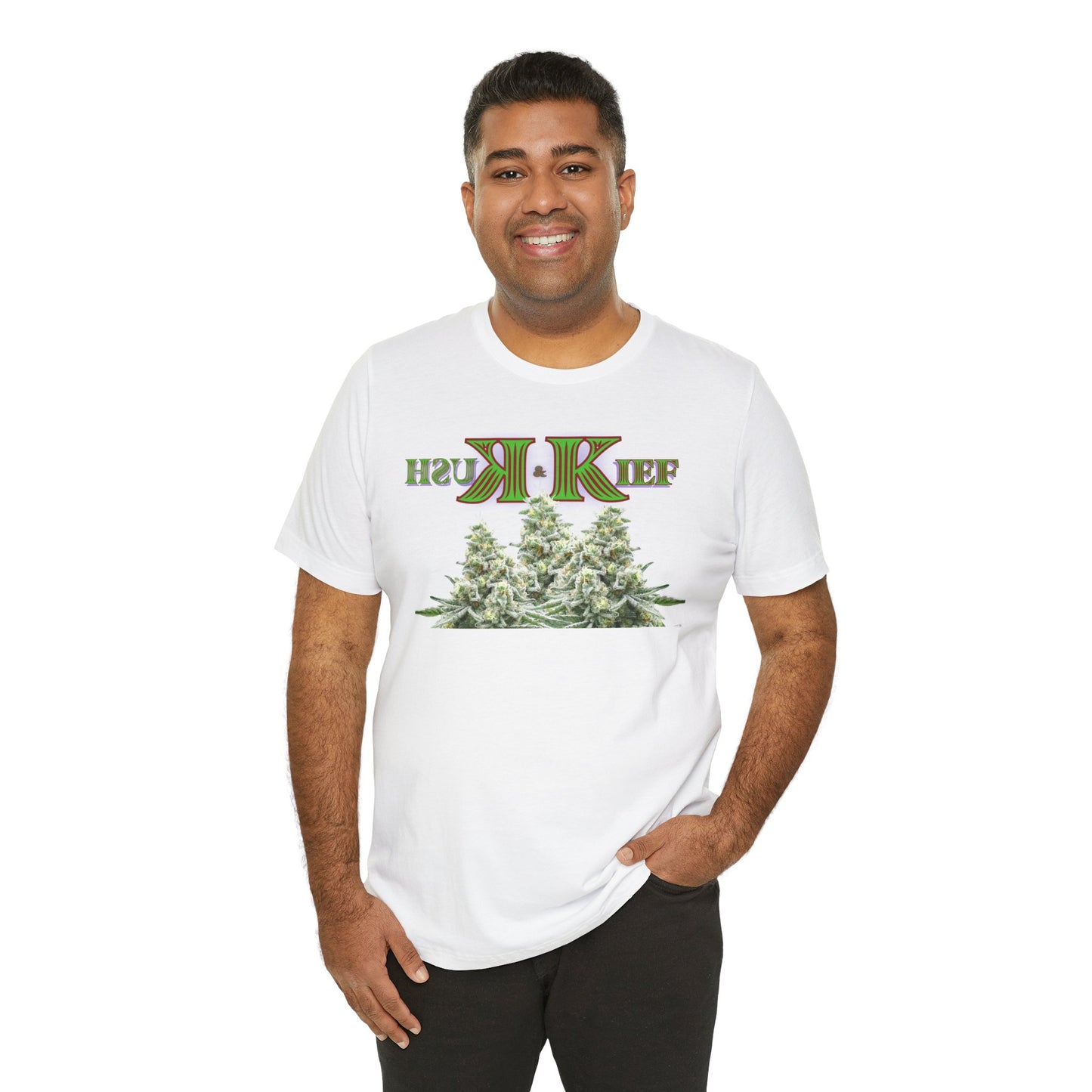 Kief & Kush Unisex Jersey Tee | Perfect for Summer Festivals, Cannabis Lovers, Eco-Friendly Fashion, Casual Wear, Gifts
