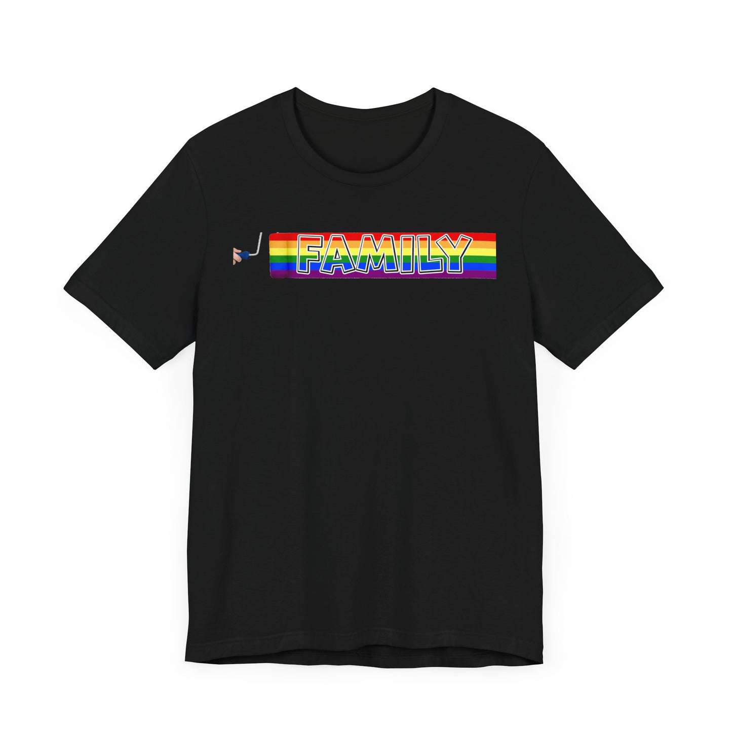 Pride Family Tee - Unisex Jersey Short Sleeve T-Shirt, LGBTQ Support Shirt, Rainbow Pride Apparel, Family Celebration Tee, Gift for Allies