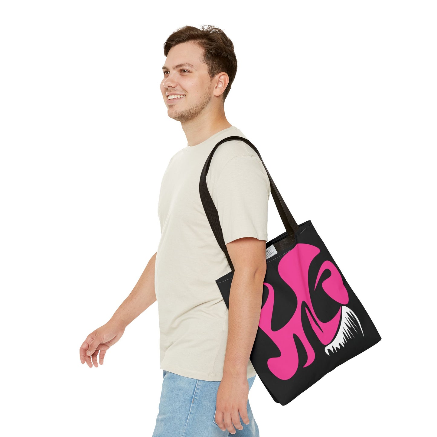 Chic Abstract Pink Design Tote Bag - Stylish & Functional