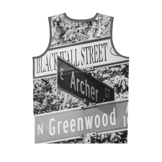 Black Wall Street Basketball Jersey, Vintage Sportswear, Perfect for Game Days, Black History Month, Urban Fashion, Streetwear