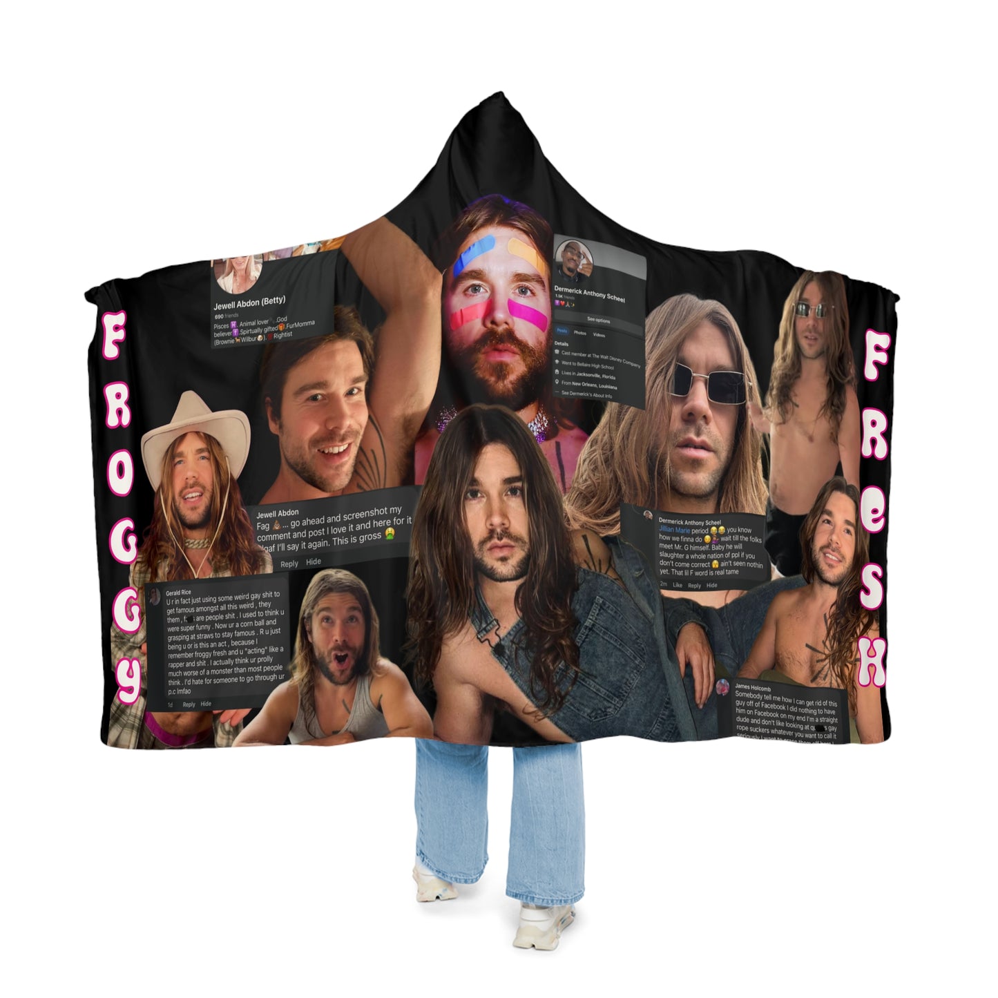 Cozy Photo Blanket Featuring Froggy Fresh