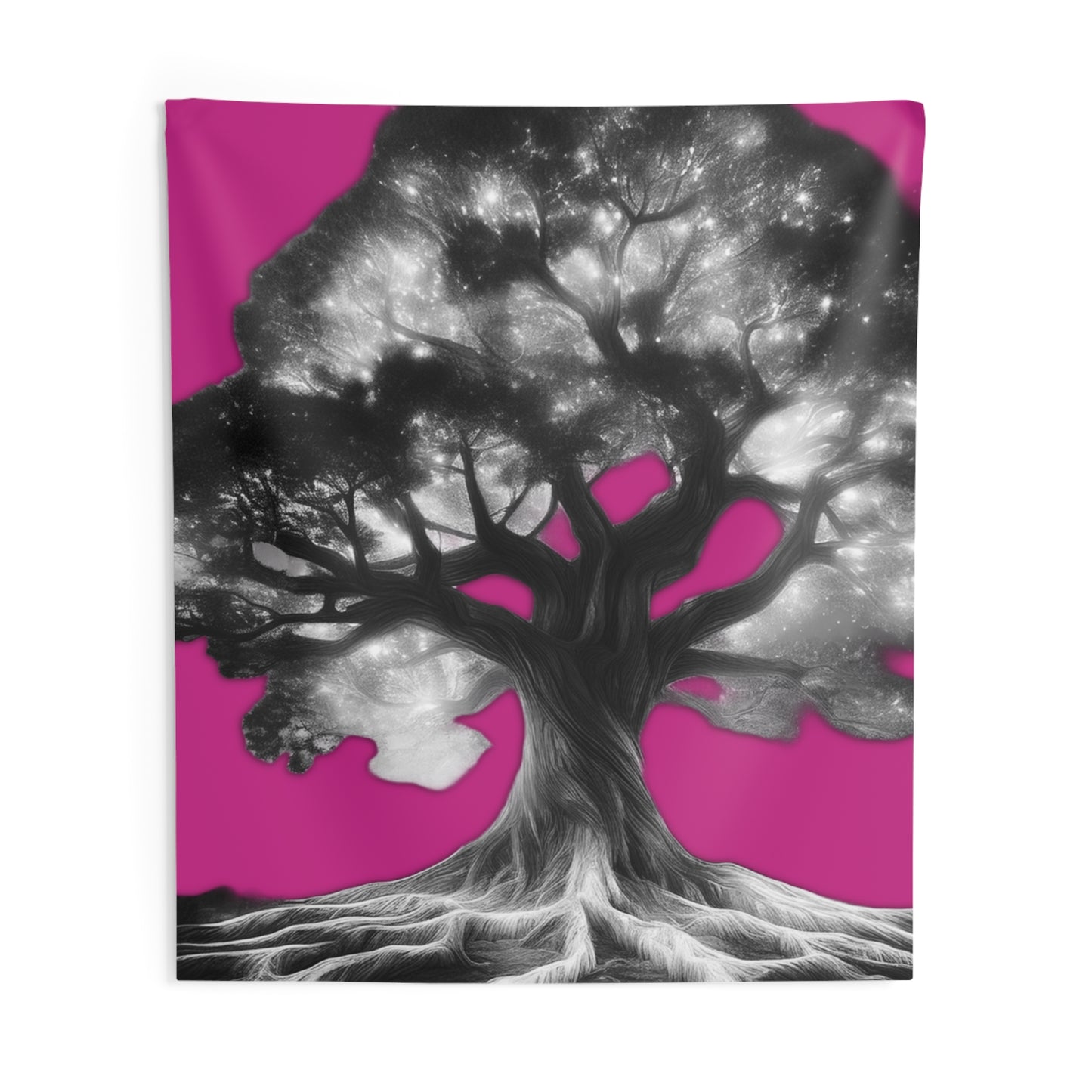 Celestial Tree Indoor Wall Tapestry - Vibrant Cosmic Decor for Home