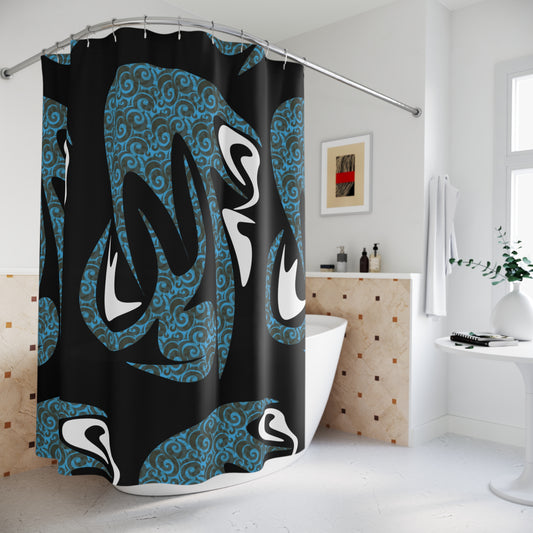 Chic Shower Curtain - Unique Bathroom Decor, Nautical Home Accent, Ocean-Themed Gift, Modern Shower Accessory