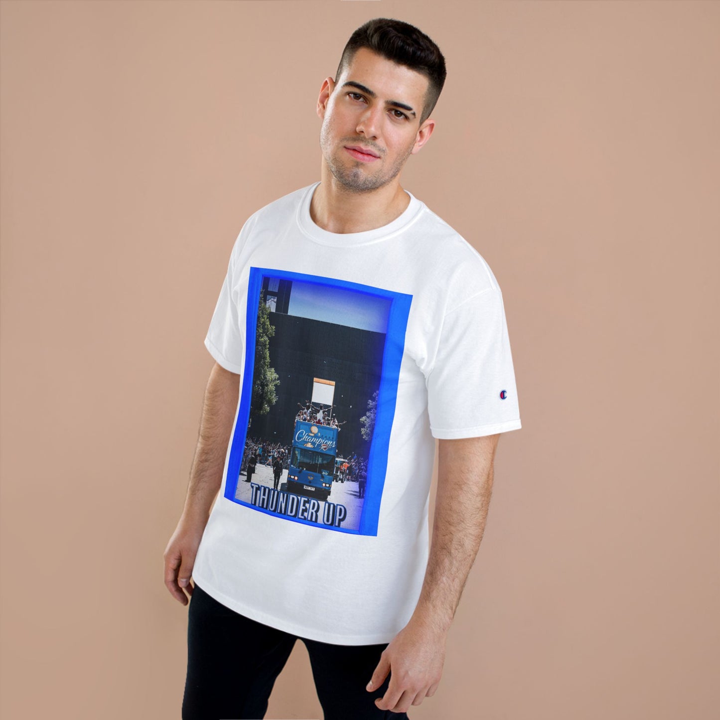 Thunder Up Champion T-Shirt | Perfect for Game Day, Sports Fan Apparel, Basketball Enthusiast Gift, Casual Outfit, Cheer Gear