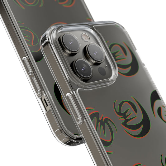 Trendy Clear Phone Case with Modern Design