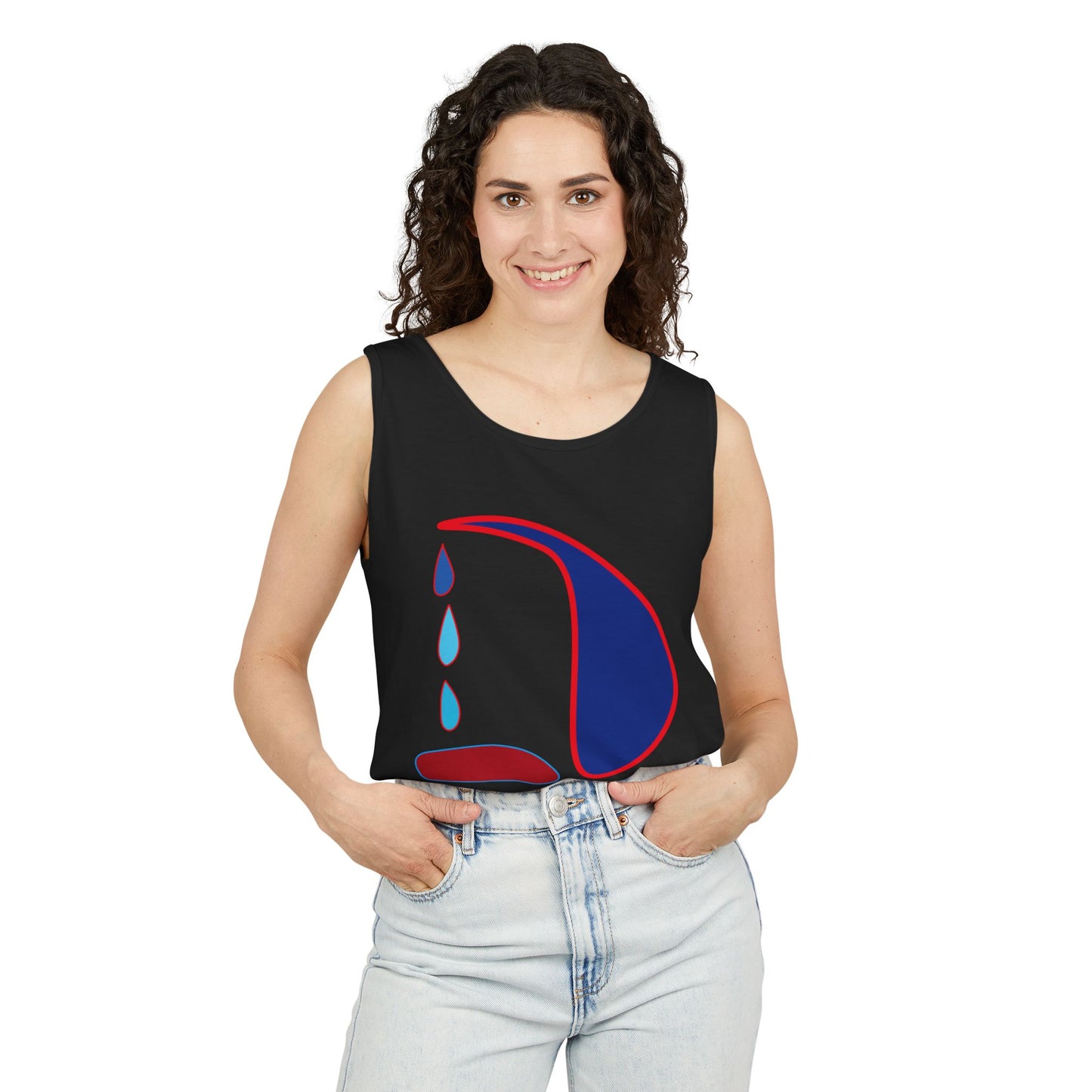 Emotional Art Unisex Garment-Dyed Tank Top | Summer Vibes & Casual Comfort