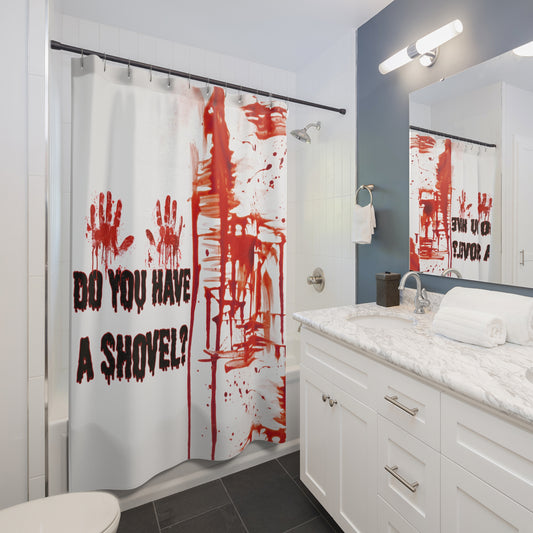 Horror Shower Curtain, Spooky Bathroom Decor, Halloween Party, Funny Gift for Horror Fans, Themed Bathroom Accessories