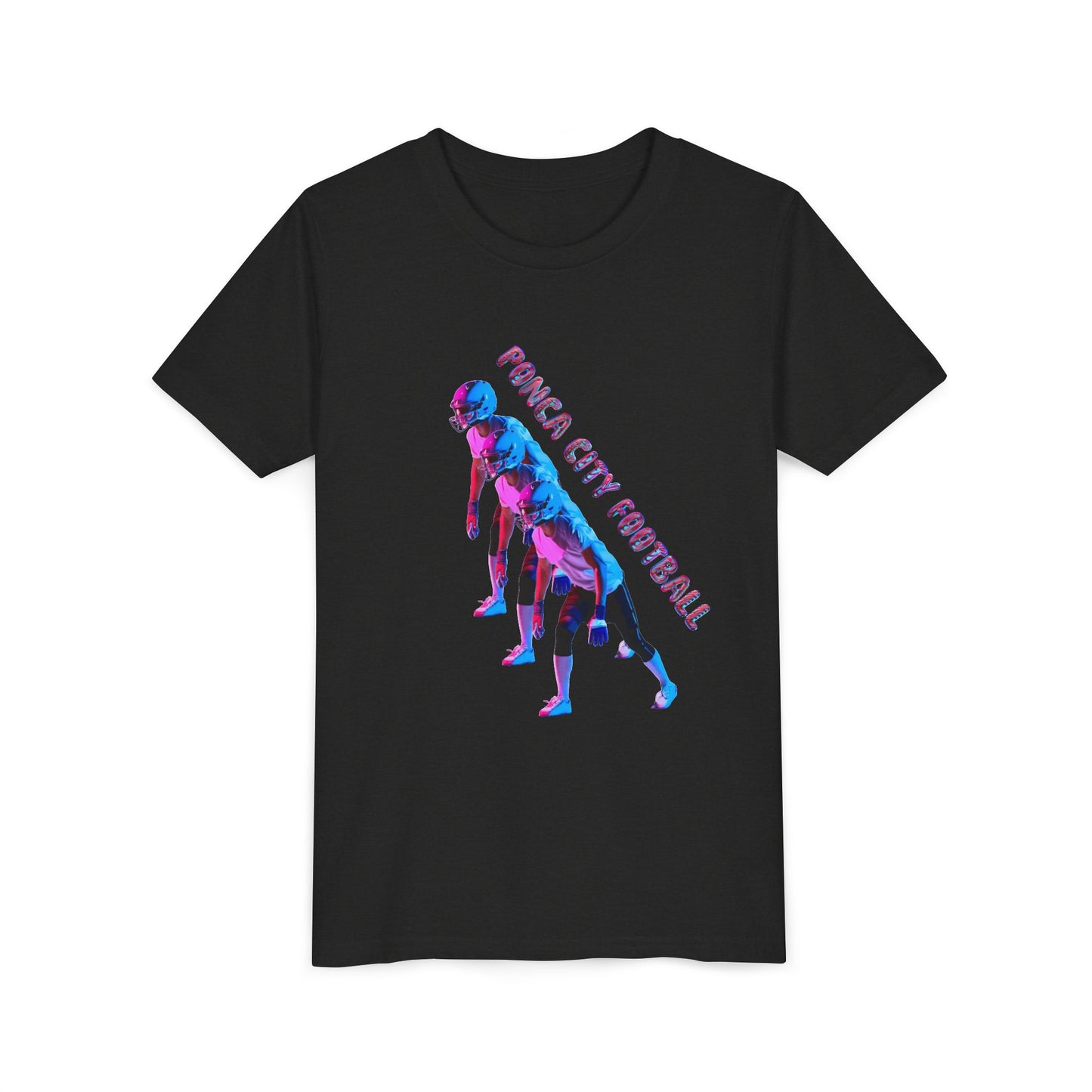 Ponca City Football Youth Short Sleeve Tee - Sporty and Stylish Team Apparel