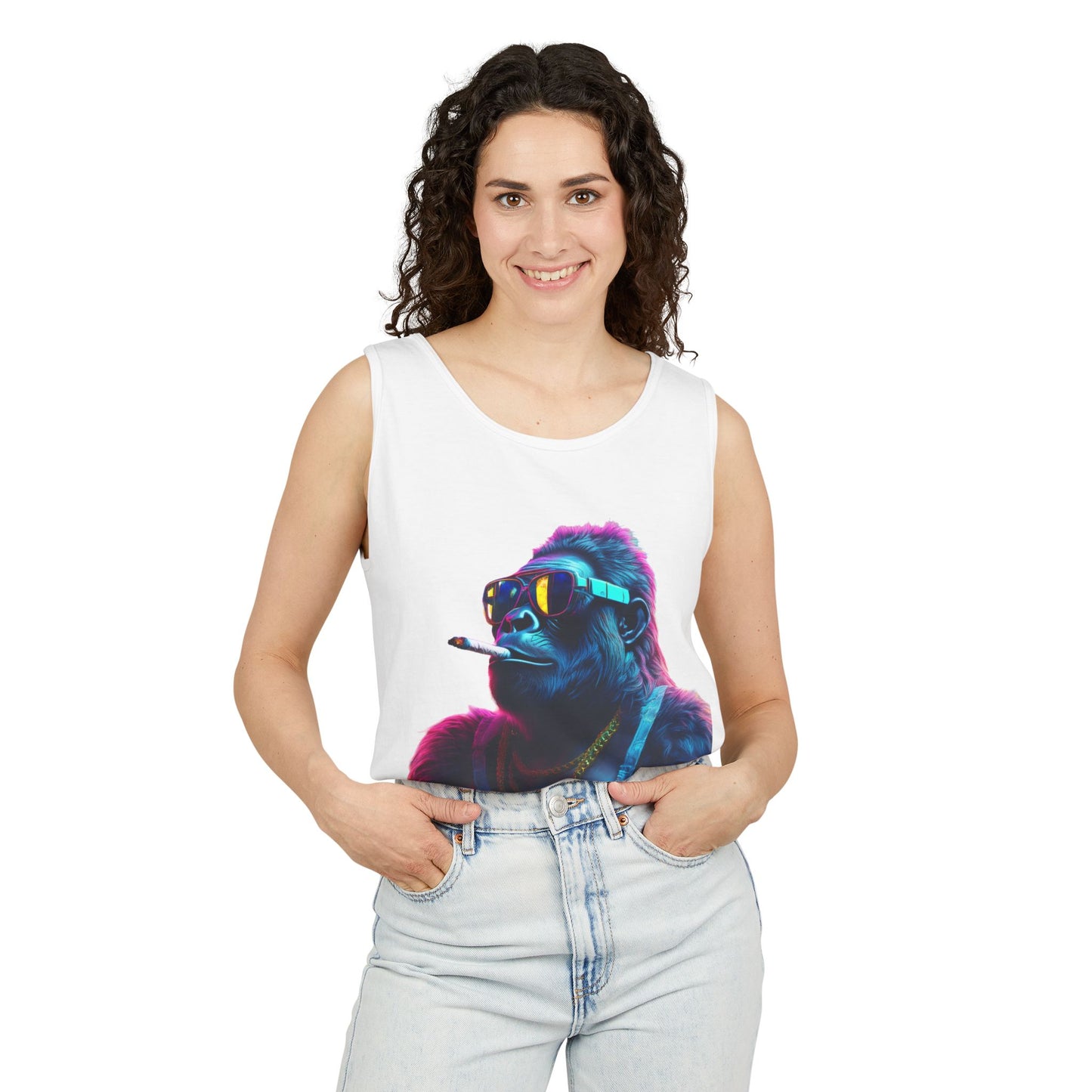 Four Two Zero Gorilla Tank Top - Unisex Garment-Dyed Summer Wear