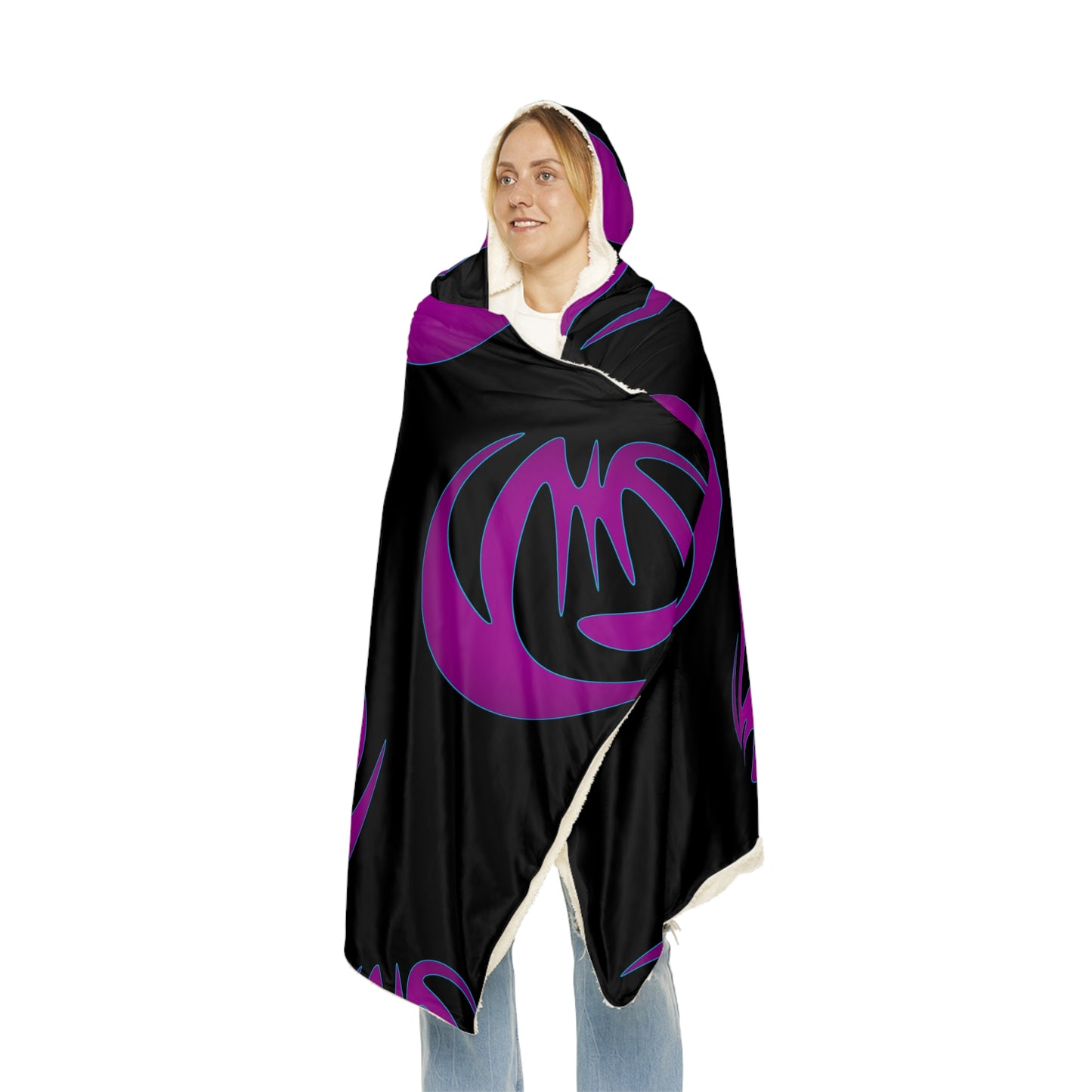 Cozy Snuggle Blanket with Bold Purple Design | Perfect for Relaxation & Gifting