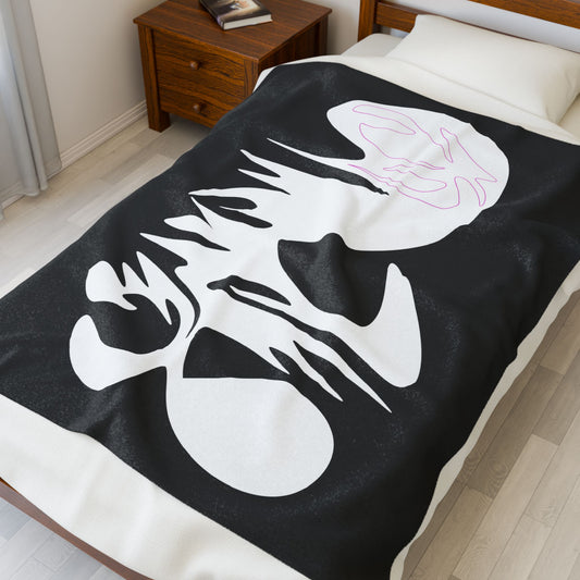 Velveteen Plush Blanket - Mother's Day Vibrant Unique Design