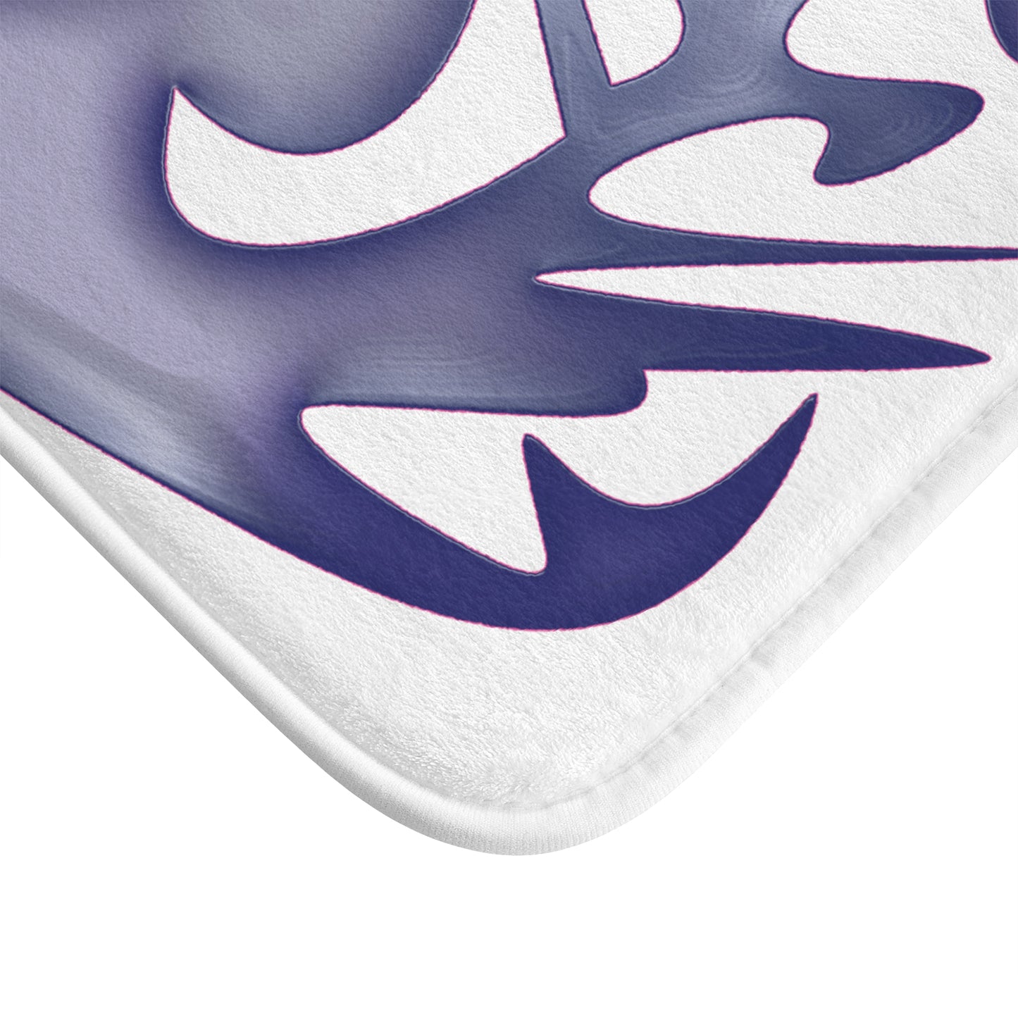 Artistic Abstract Bath Mat with Heart Design