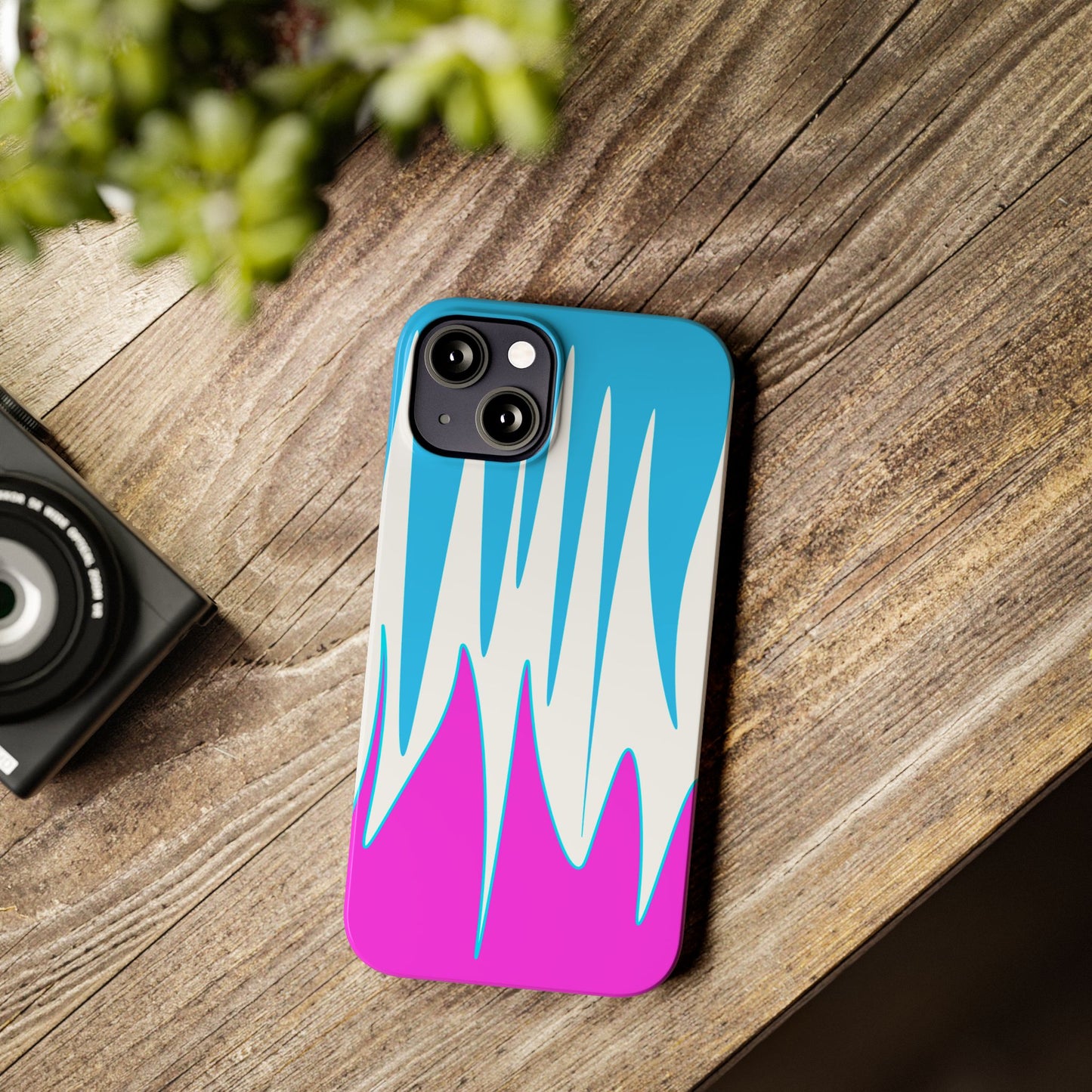 Vibrant Abstract Phone Case - Slim Fit, Phone Accessories, Custom Smartphone Case, Trendy iPhone Cover, Stylish Gift for Tech Lovers