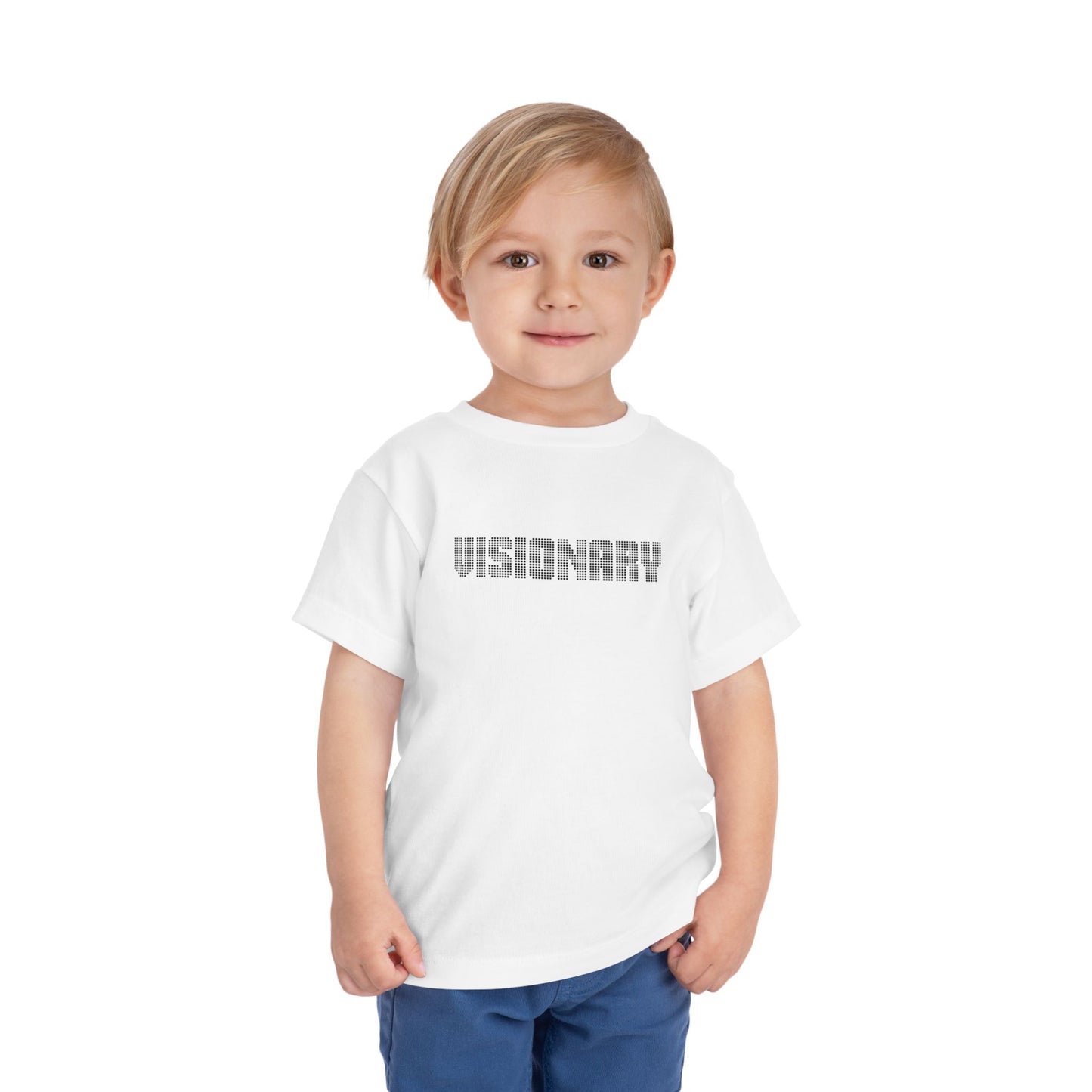 Visionary Toddler Tee - Trendy Short Sleeve T-Shirt for Young Creatives