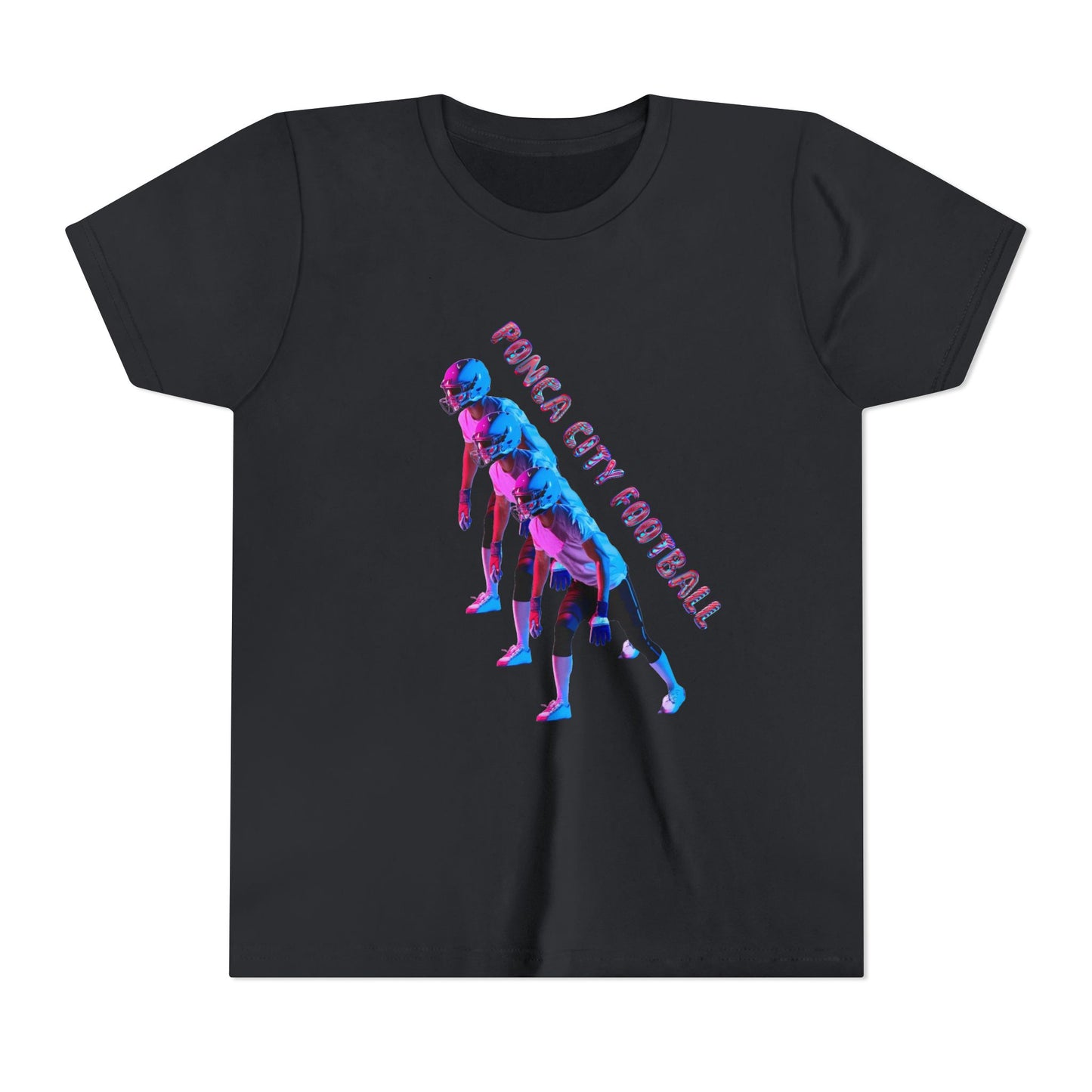 Ponca City Football Youth Short Sleeve Tee - Sporty and Stylish Team Apparel