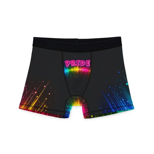 Pride Celebration Men's Boxers, LGBTQ Boxers, Colorful AOP Underwear, Festival Apparel, Comfortable Daily Wear, Gay Pride Gifts