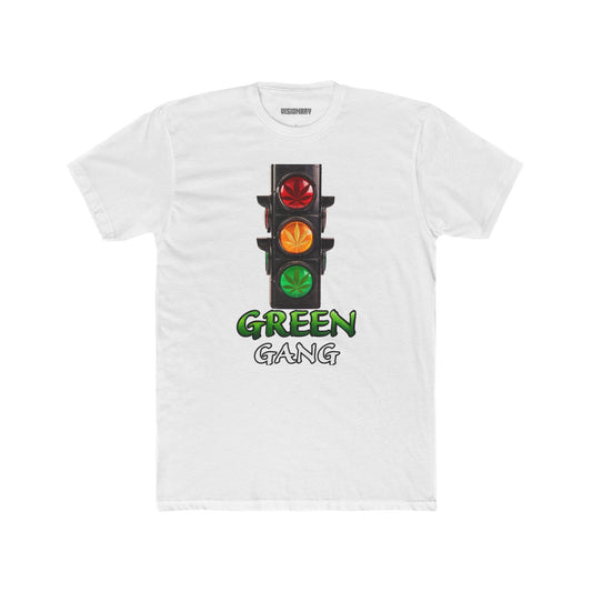Green Gang Unisex Cotton Crew Tee | Cool Streetwear T-Shirt, Casual Outfit, Gift for Him/Her, Urban Style, Birthday, Holiday