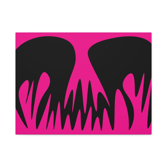 Bold Pink Canvas Art Print - Abstract Wall Decor for Modern Spaces