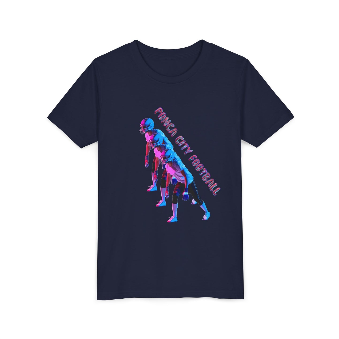 Ponca City Football Youth Short Sleeve Tee - Sporty and Stylish Team Apparel