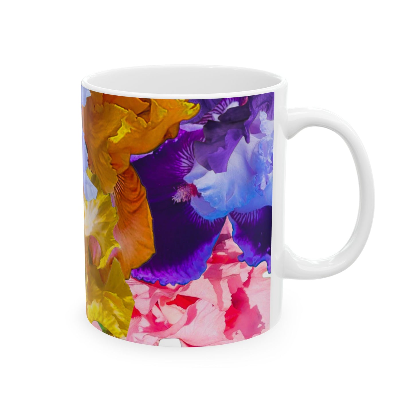 Vibrant Floral Ceramic Mug - 11oz & 15oz