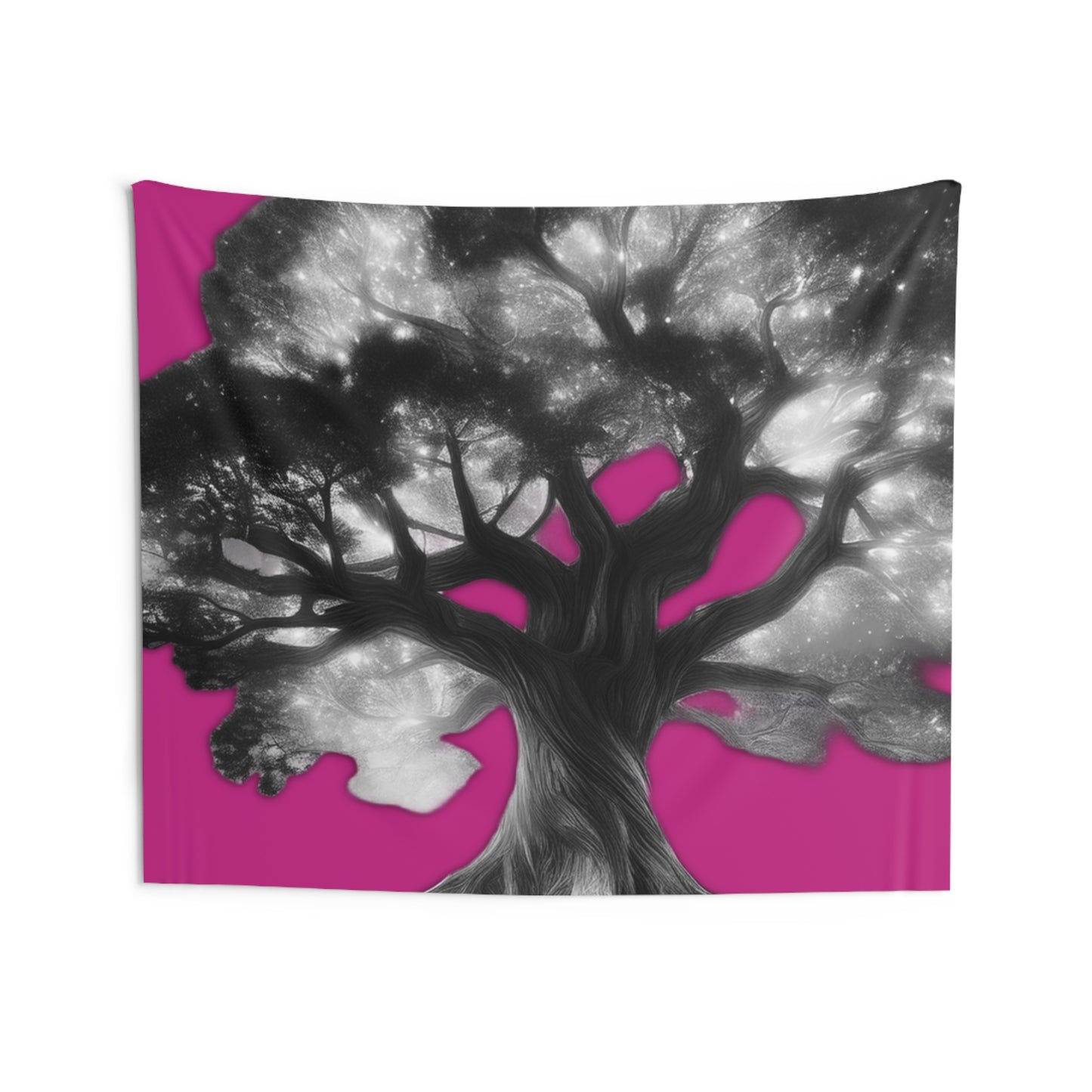 Celestial Tree Indoor Wall Tapestry - Vibrant Cosmic Decor for Home