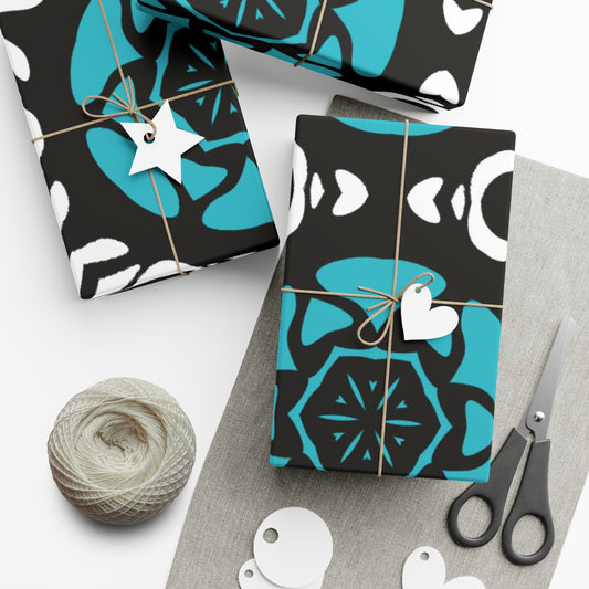 Festive Gift Wrap Papers - Colorful Geometric Pattern for Holidays & Celebrations