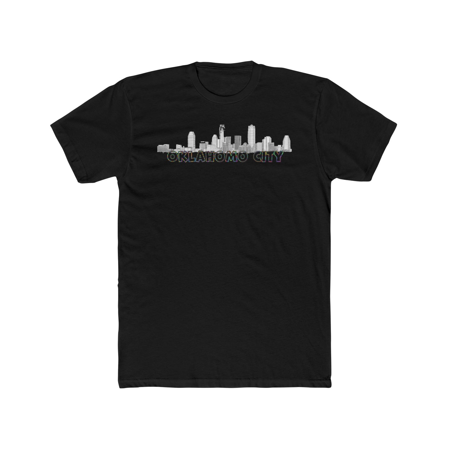 Oklahoma City Skyline Unisex Cotton Crew Tee, Casual Wear, Travel Souvenir, Gift for City Lovers, Summer T-Shirt, Urban Fashion