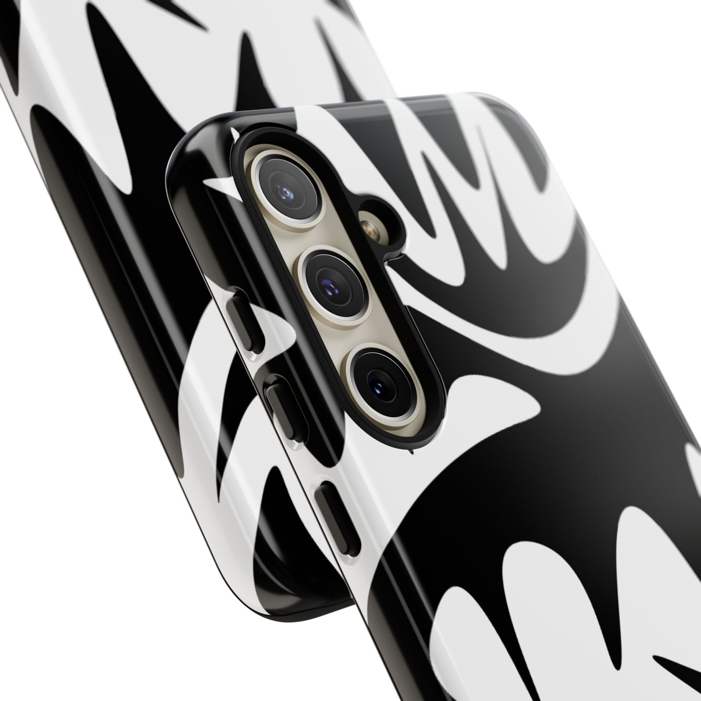 Tough Cases: Bold Black & White Monster Design Phone Case for Trendsetters