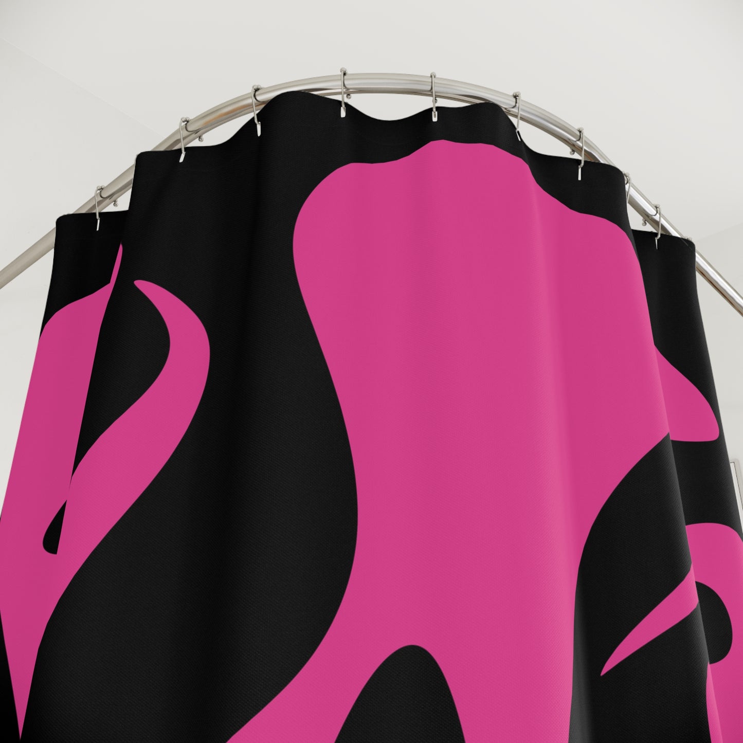 Bold Abstract Pink Shower Curtain - Modern Bathroom Decor