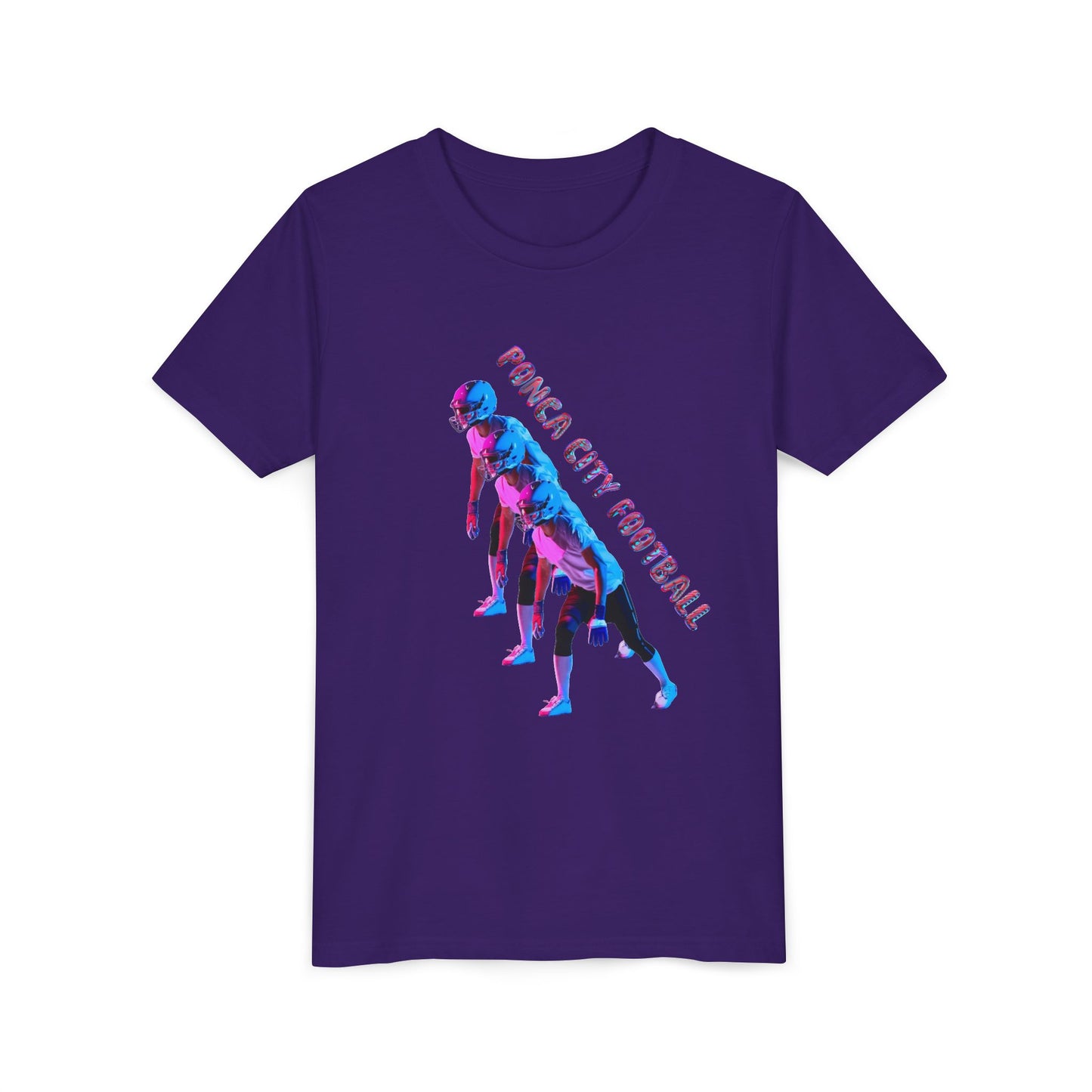 Ponca City Football Youth Short Sleeve Tee - Sporty and Stylish Team Apparel