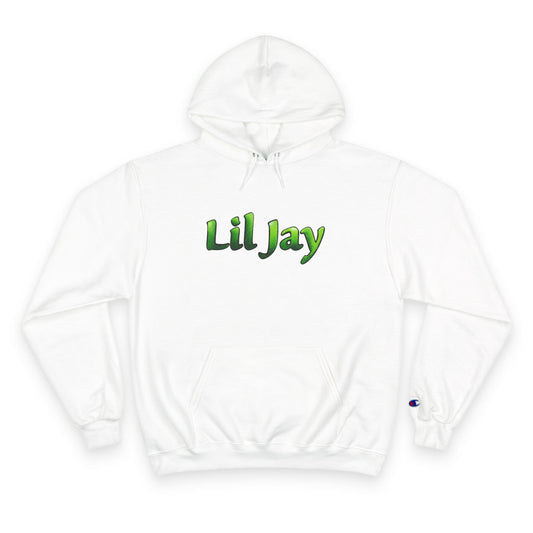 Lil Jay Champion Hoodie - Green Gang Streetwear, Urban Fashion, Gift for Music Lovers, Personalized Hoodie, Artistic Sweatshirt