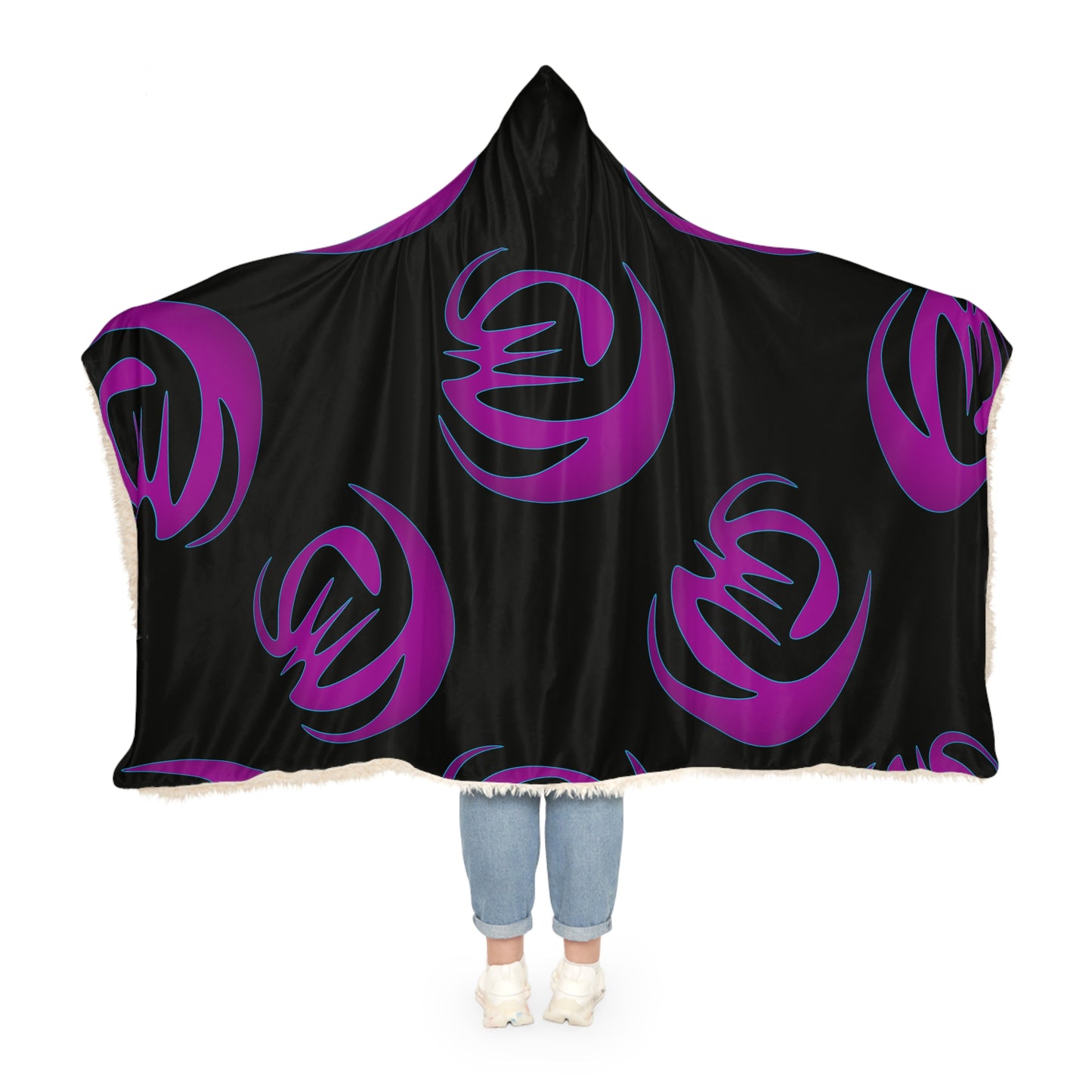 Cozy Snuggle Blanket with Bold Purple Design | Perfect for Relaxation & Gifting