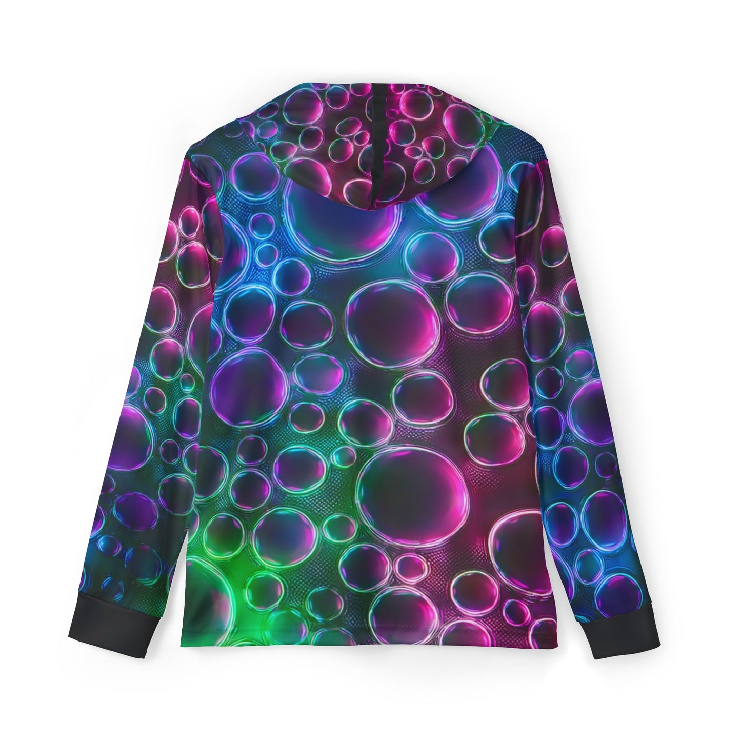 Men's Bubble Design Sports Hoodie - Colorful Warmup Pullover for Active Lifestyle