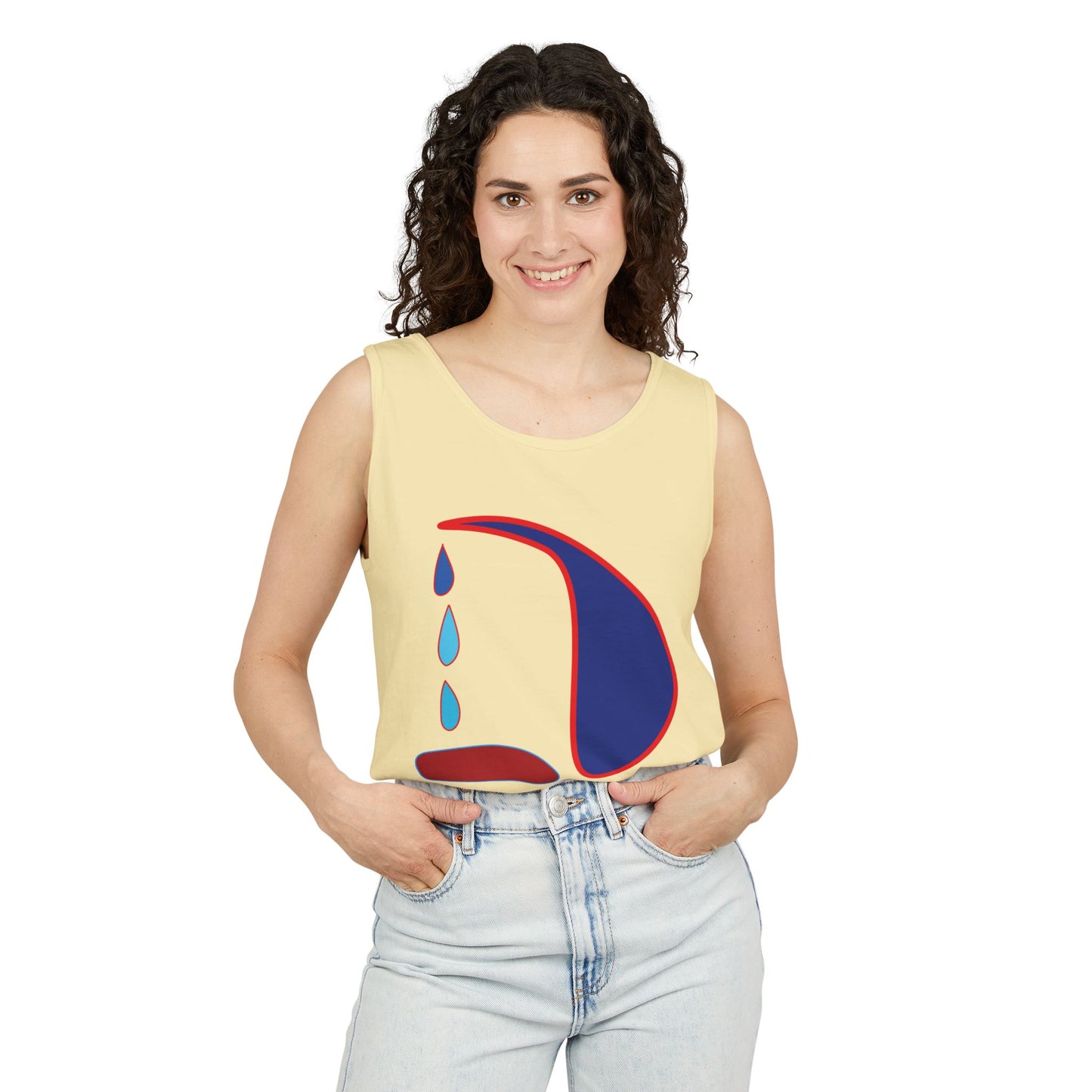 Emotional Art Unisex Garment-Dyed Tank Top | Summer Vibes & Casual Comfort