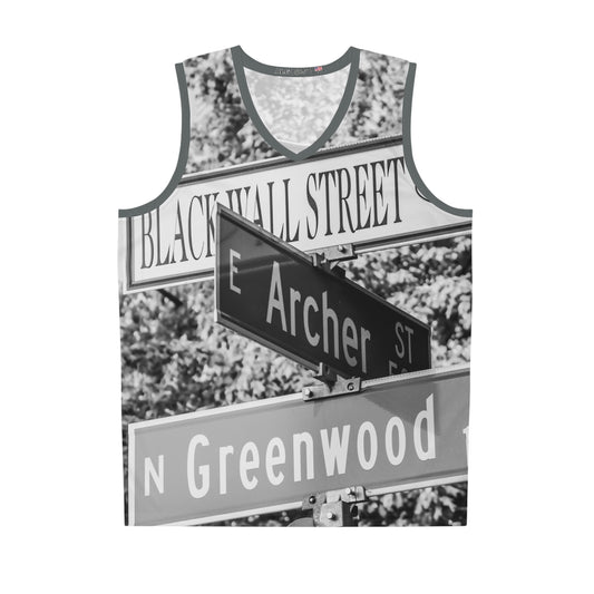 Black Wall Street Basketball Jersey, Vintage Sportswear, Perfect for Game Days, Black History Month, Urban Fashion, Streetwear