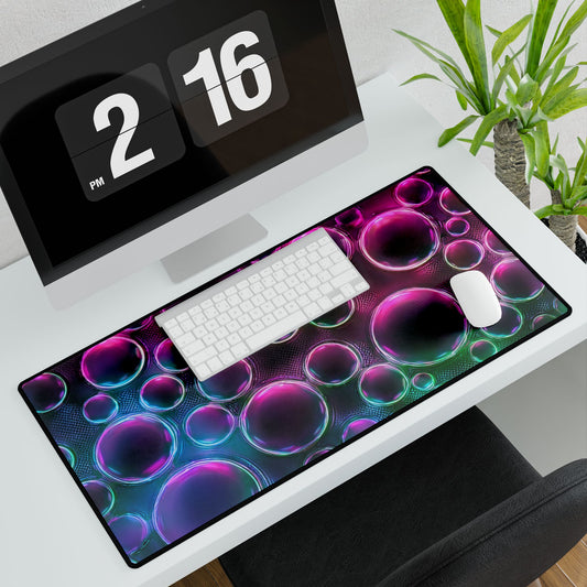 Colorful Bubble Desk Mat | Modern Desk Decor, Office Accessories, Gamer Mouse Pad, Home Office Decor, Personalized Workspace