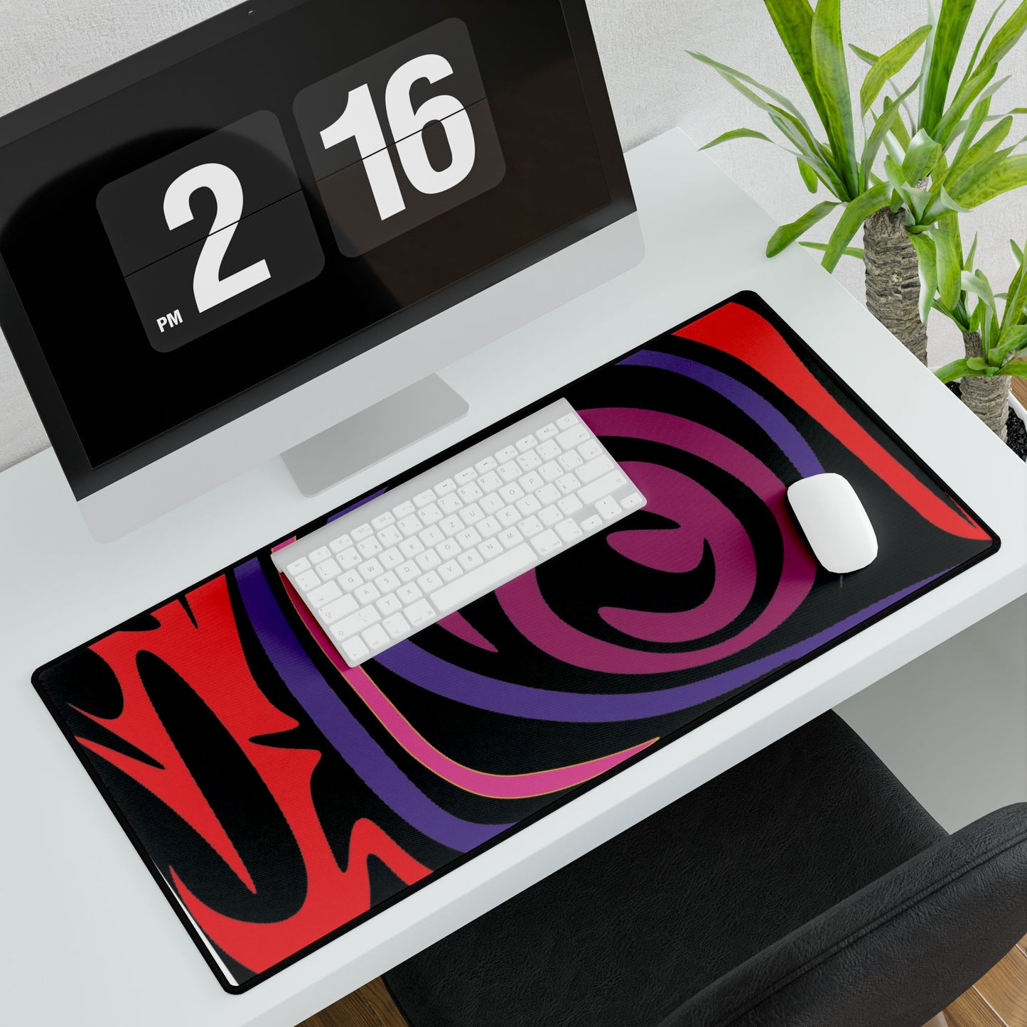 Colorful Abstract Desk Mat – Stylish Workspace Accessory for Creative Individuals