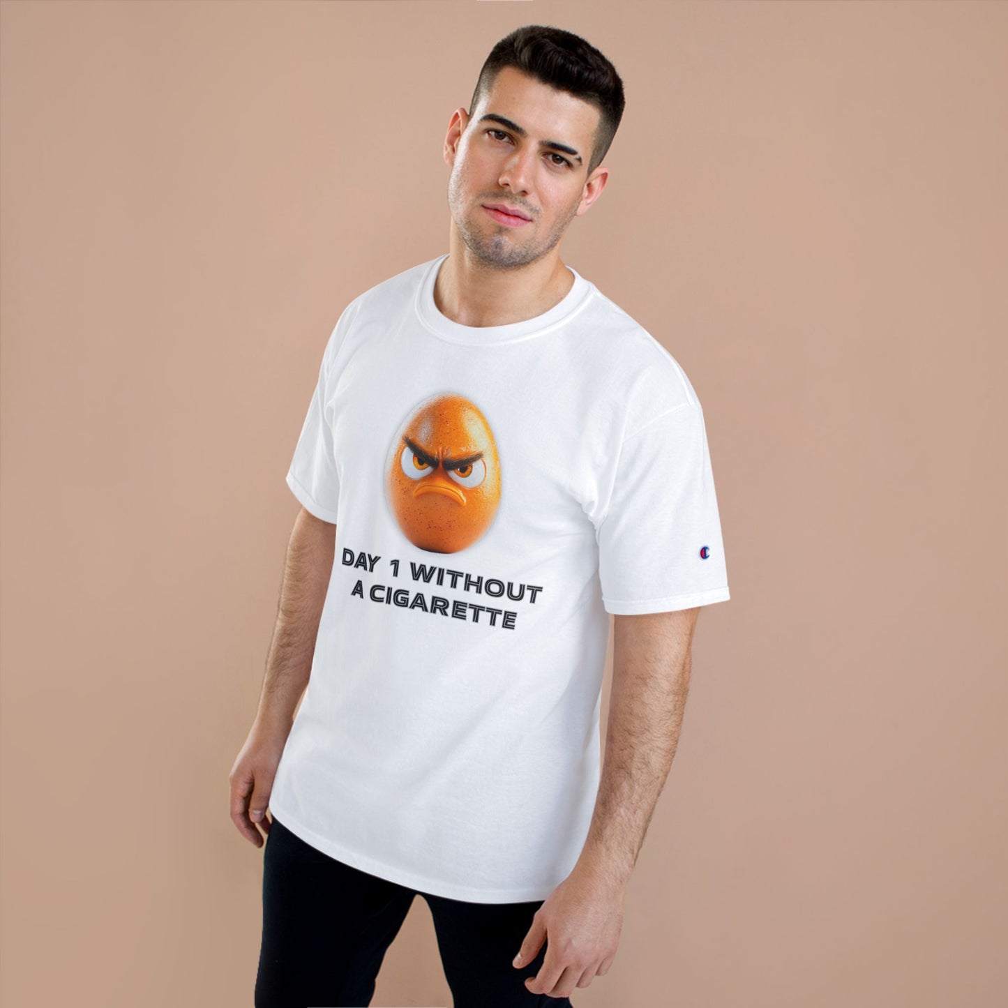 Quit Smoking Egg T-Shirt, Humor Tee, Quit Smoking Shirt, Gift for Smokers, Motivational Apparel, Fun Graphic Tee
