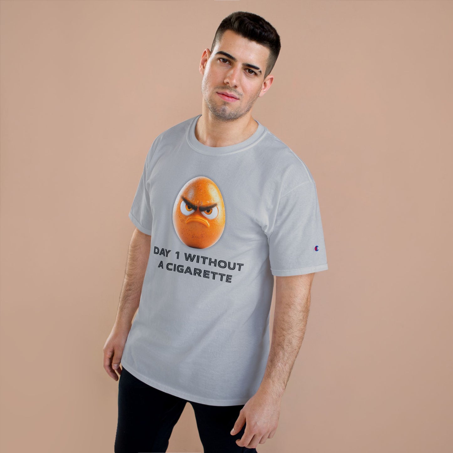 Quit Smoking Egg T-Shirt, Humor Tee, Quit Smoking Shirt, Gift for Smokers, Motivational Apparel, Fun Graphic Tee