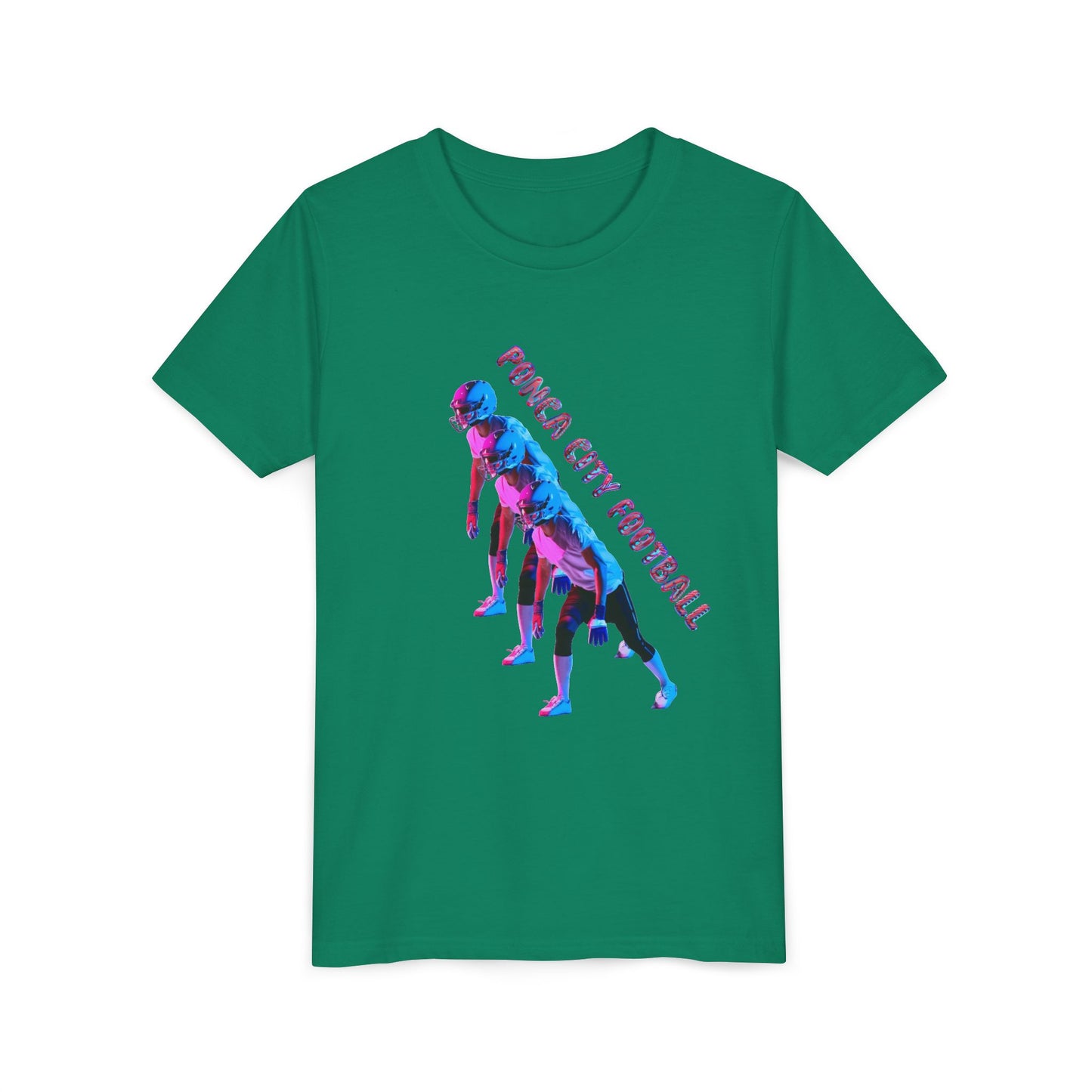 Ponca City Football Youth Short Sleeve Tee - Sporty and Stylish Team Apparel